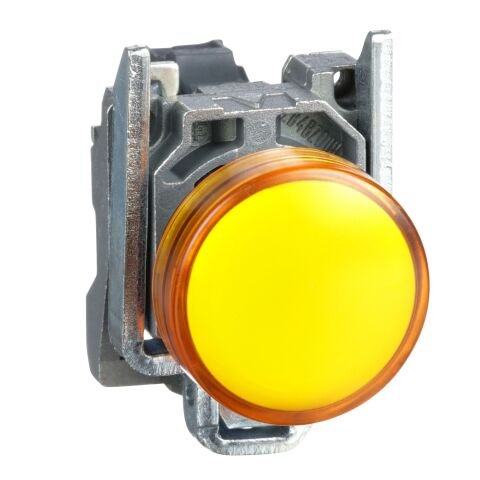Schneider Electric XB4BVG5 110...120V Entegre Led'Li Turuncu Eksiksiz Pilot Işığı Ø22 Düz Lens