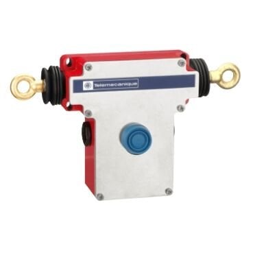 Telemecanique Sensors XY2CEDA290 İpli Şalter Xy2Ceda, Çift Taraflı, 2*(1Nk+1Na), Basma Butonlu