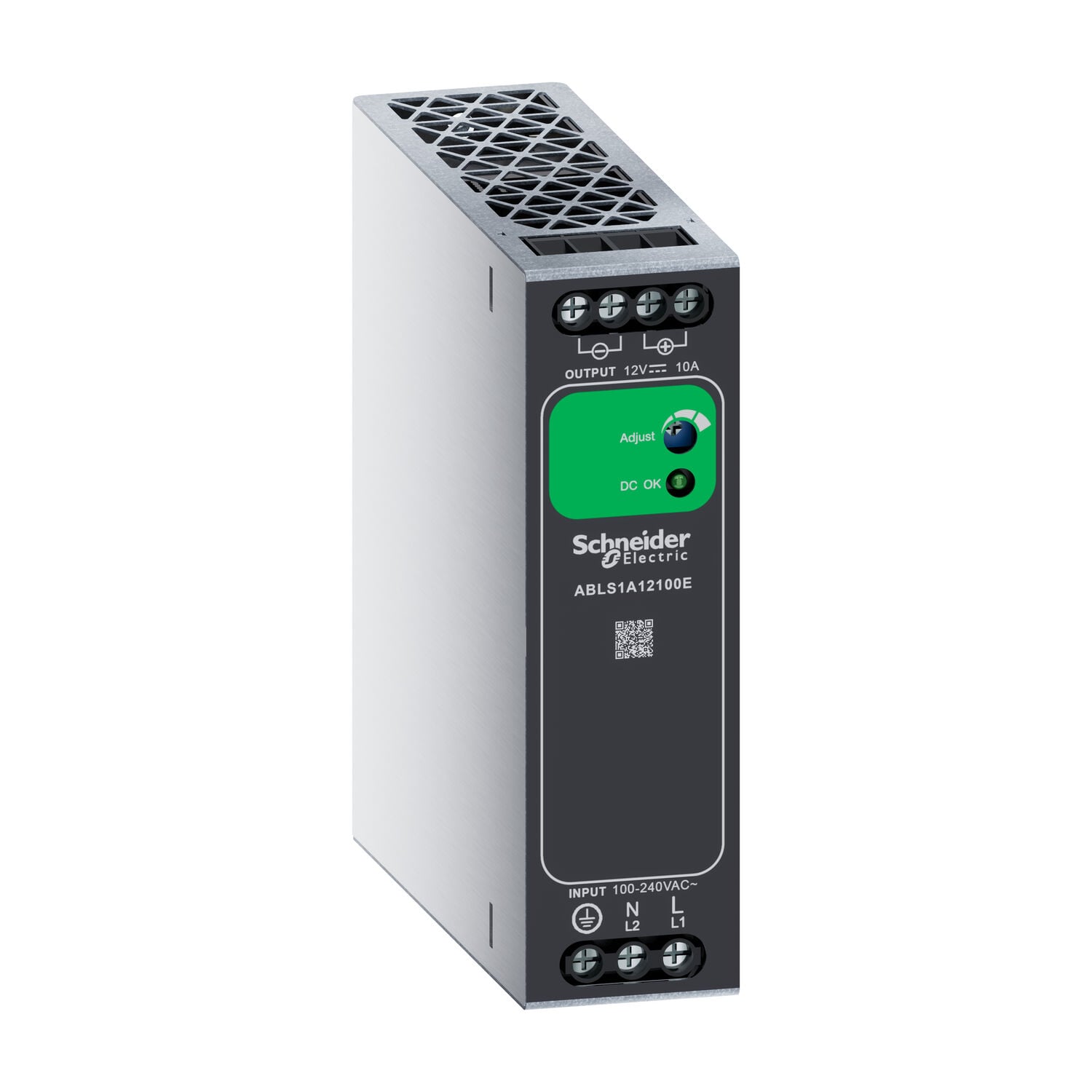 Schneider Electric ABLS1A12100E tek fazlı güç kaynağı, 200…240V AC giriş, 12V DC çıkış, 120W, Din-ray, IP20