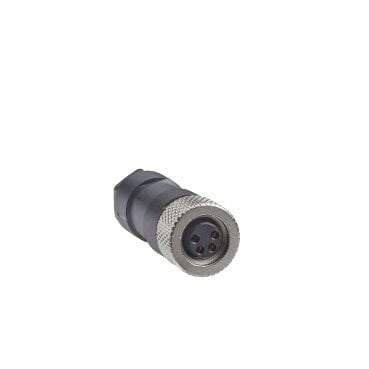 Telemecanique Sensors XZCC8FCM30S Konnektör M8 Dişi 3 Pim Dirsekli