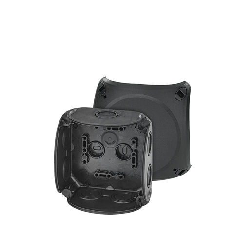 Hensel DK 0400 B 104x104x70    Buat; IP66, IK07, PP, H/S F, FR, Elastik Membran, RAL 9011 (Siyah)