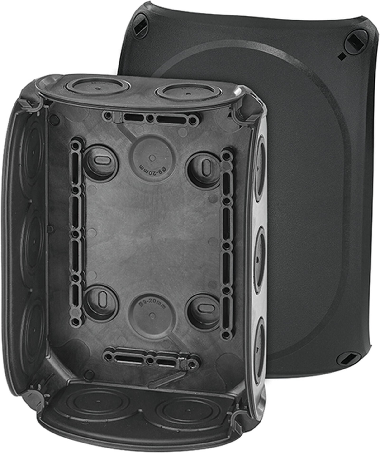 Hensel DK 1000 B 180x130x77    Buat; IP66, IK07, PP, H/S F, FR, Elastik Membran, RAL 9011 (Siyah)