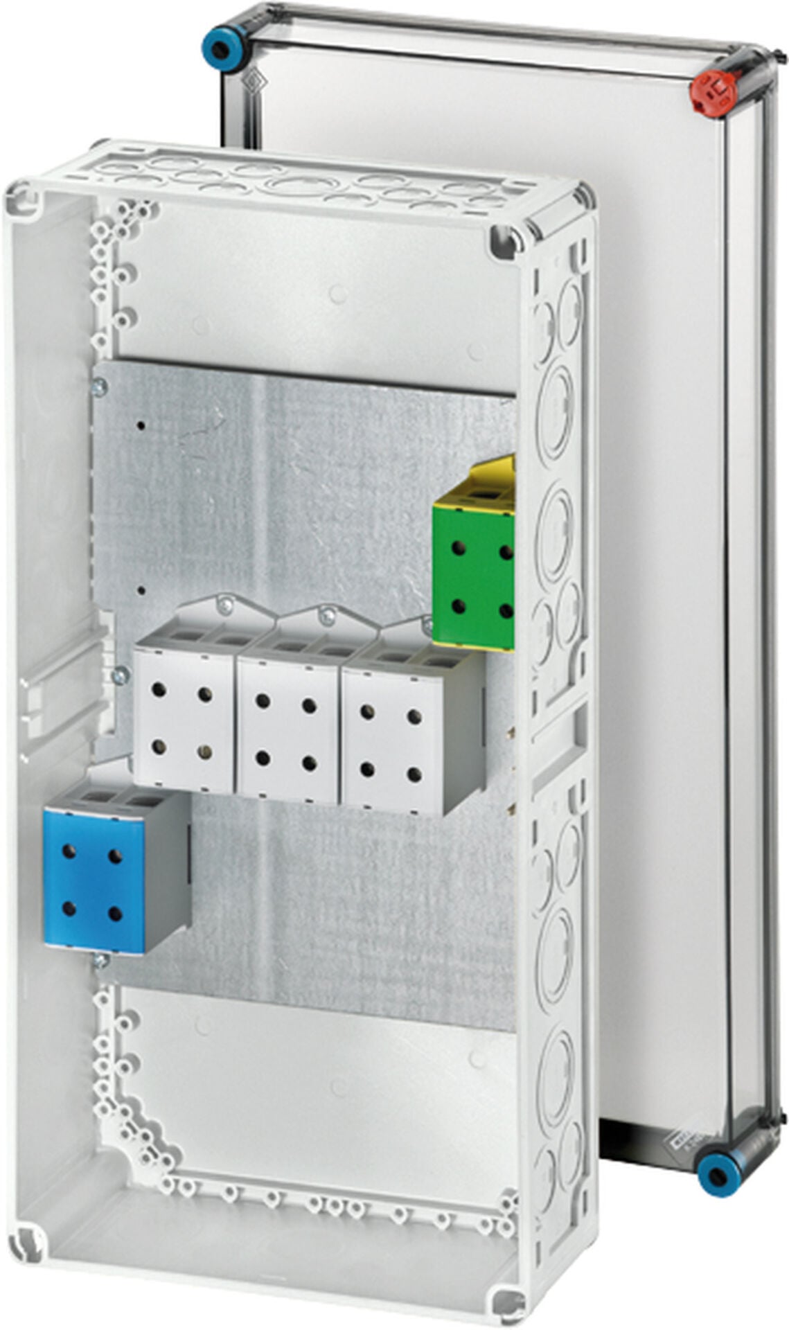Hensel K 2401 300x600x170    Buat; IP65, IK08, PC, H/S F, FR, UV, Kırmalı Tip (Rakor Gerektirir), RAL 7035 (Gri), 5 Kutuplu /4x35-240mm²/ Cu-Alu