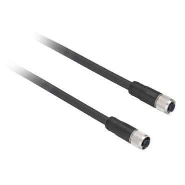 Telemecanique Sensors XZCPV11V2L2 Kablolu Konnektör Düz°, Dişi, M12, 3Pin, 2M, Pvc