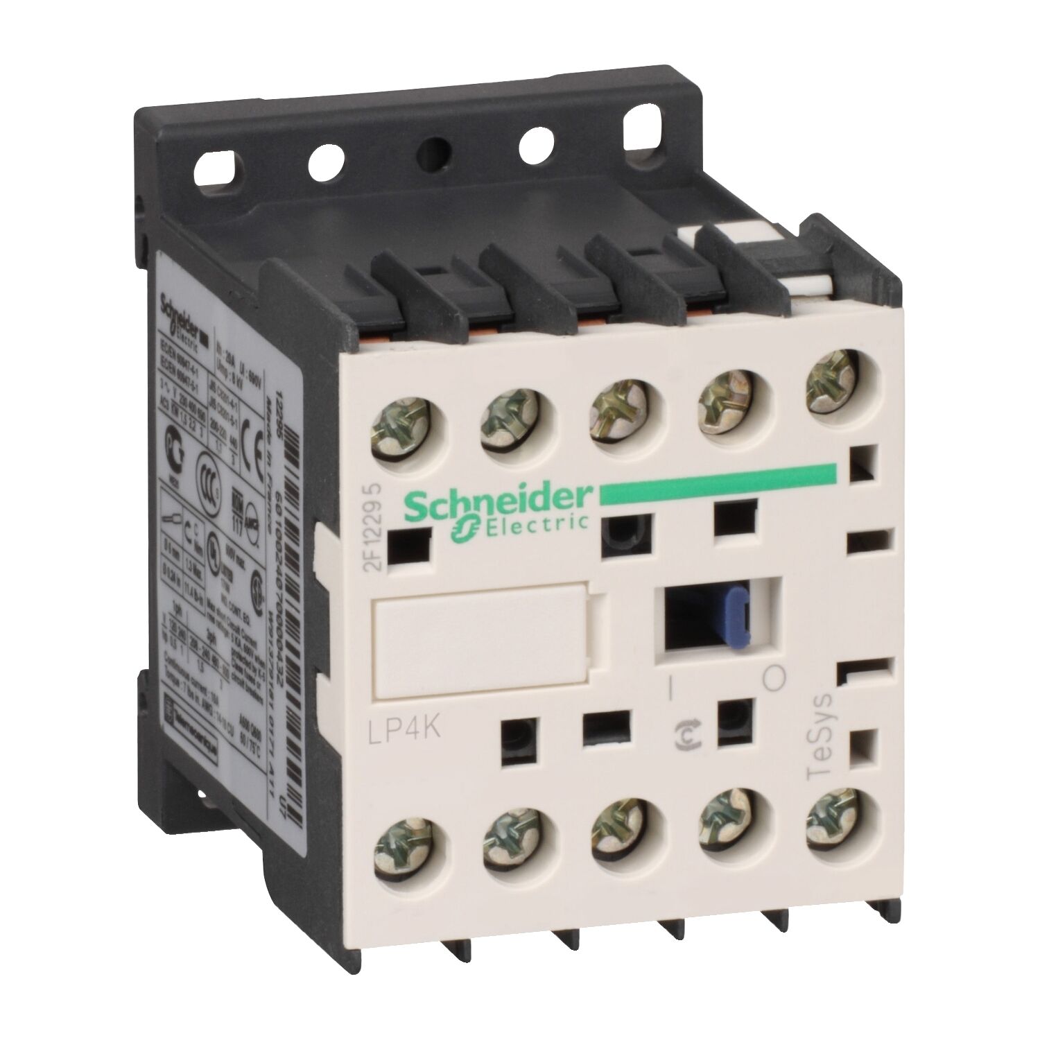 Schneider Electric LP4K0910BW3 Tesys K Kontaktör 3P 9A Ac3 24Vdc 1Na