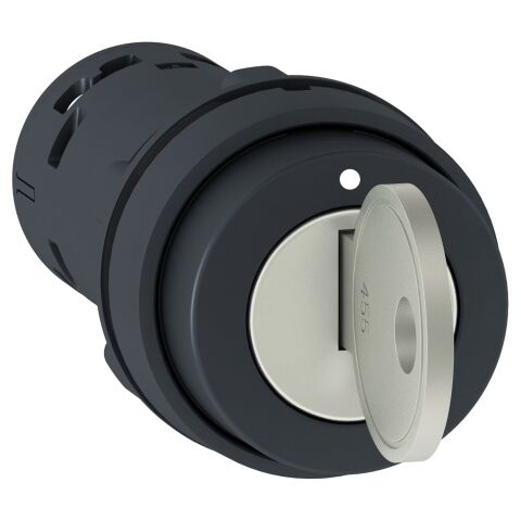 Schneider Electric XB7NG21 Anahtar Seçici Anahtar - Ø 22 - Anahtar Kilidi - 2 Pozisyon - 1 Na - 455 Sol