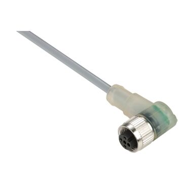 Telemecanique Sensors XZCPV1340L2 Hazır Kablolu Konnektörler Xz - Dirsekli Dişi - M12 - 3 Pim - Kablo Pvc 2M