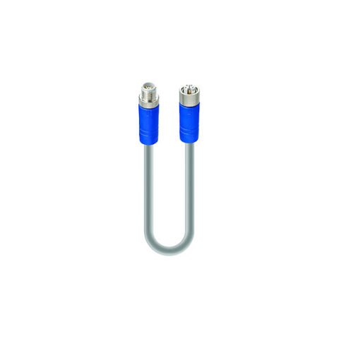 Telemecanique Sensors XZCR25K25DL5 IO Link Master Jumper Güç Kablosu, Erkek düz M12 5 pin, Dişi düz M12 5 pin, PUR, 1,5 mm², 5 m