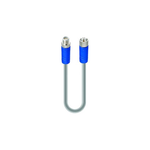 Telemecanique Sensors XZCR25K25DL5 IO Link Master Jumper Güç Kablosu, Erkek düz M12 5 pin, Dişi düz M12 5 pin, PUR, 1,5 mm², 5 m