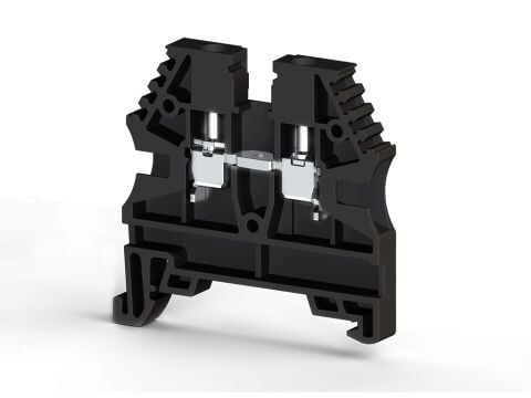 Klemsan 304125 Avk 2,5 Siyah 2,5Mm² Vidalı Geçiş Klemensi