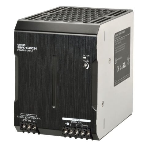 Omron S8Vk-C48024 Kitap Tipi Güç Kaynağı, Lite, 480 W, 24Vdc, 20A, Dın Ray Montajı