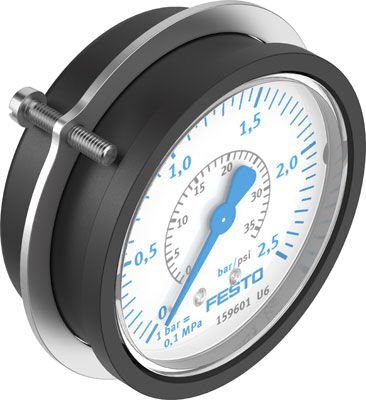 Festo 159601 Fma-63-2,5-1/4-En Flanged Pressure Gauge