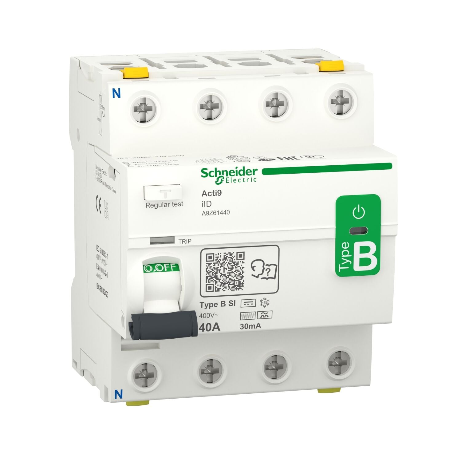 Schneider Electric A9Z61440 Acti9 İıd 4P 40A 30Ma B-Sı