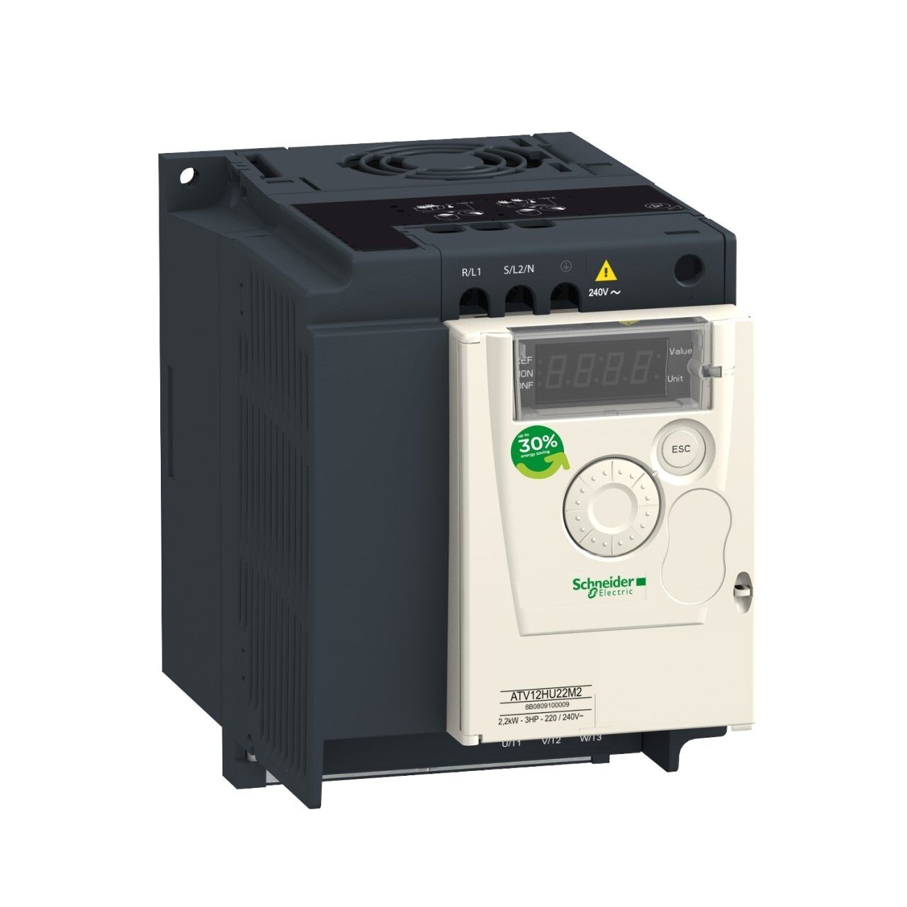 Schneider ATV12HU22M2X 2.2 KW Monofaze Hız Kontrol Cihazı EMC Filtresiz