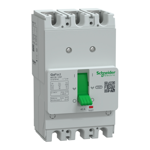 Schneider Electric G12F3F40 Gopact Mccb 125F 3P3D 40A Sabit