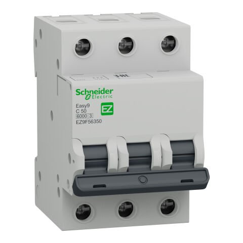 Schneider Electric EZ9F56350 Easy9 3P 50A, 6Ka C Eğrisi Otomatik Sigorta