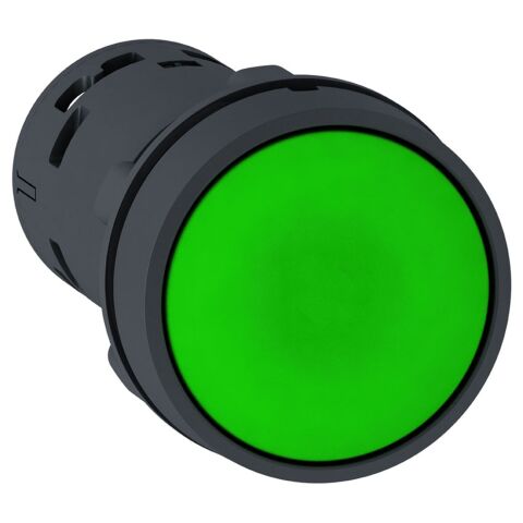 Schneider Electric XB7NH35 Yeşil Sıva Altı Buton Ø22 - İtme Ve İtme İle Serbest Bırakılan 1Na+1Nk Vida