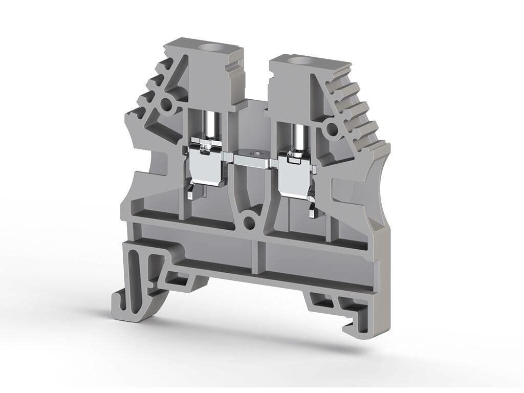 Klemsan 304120 Avk 2,5 Gri 2,5Mm² Vidali Geçis Klemensi