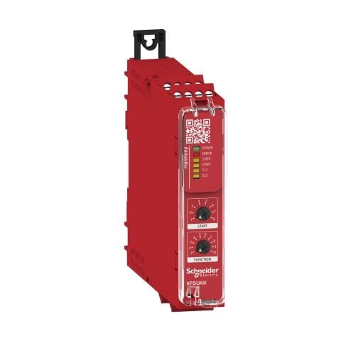 Schneider Electric XPSUAK12AP Güvenlik Modülü, Harmony Güvenlik Otomasyonu, Cat.4, Xpsuaf + Pnp/Npn, Güvenlik Matı, 24V Ac/Dc, Vidalı