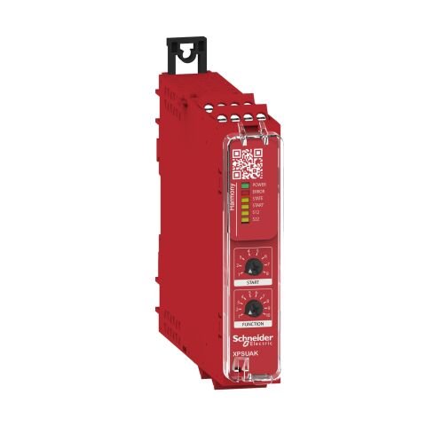 Schneider Electric XPSUAK12AP Güvenlik Modülü, Harmony Güvenlik Otomasyonu, Cat.4, Xpsuaf + Pnp/Npn, Güvenlik Matı, 24V Ac/Dc, Vidalı