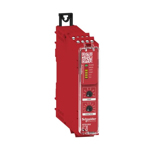 Schneider Electric XPSUAK12AP Güvenlik Modülü, Harmony Güvenlik Otomasyonu, Cat.4, Xpsuaf + Pnp/Npn, Güvenlik Matı, 24V Ac/Dc, Vidalı