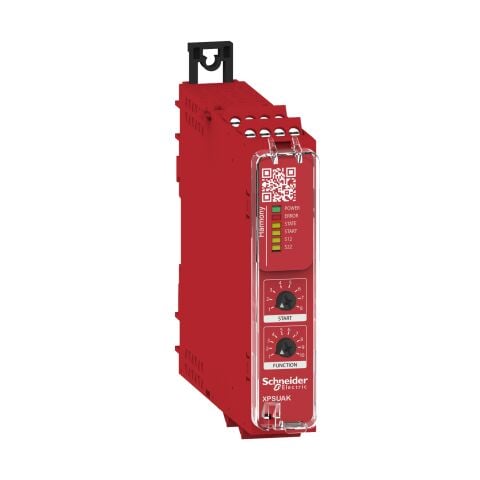 Schneider Electric XPSUAK12AP Güvenlik Modülü, Harmony Güvenlik Otomasyonu, Cat.4, Xpsuaf + Pnp/Npn, Güvenlik Matı, 24V Ac/Dc, Vidalı