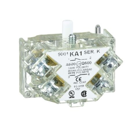 Schneider Electric 9001KA1 Korumalı Terminallerle Kontak Bloğu - 9001K - 1 K/A Standart - Gümüş Alaşım