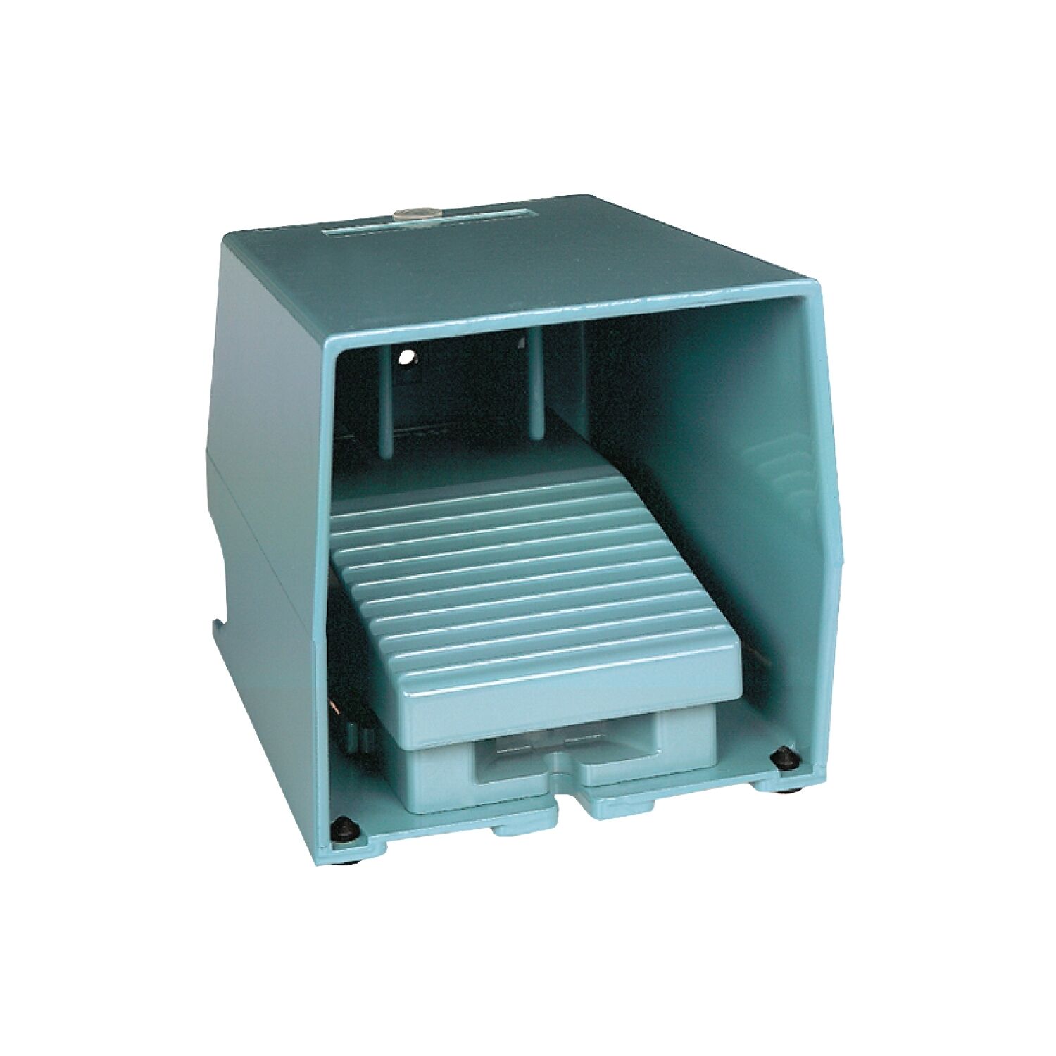Schneider Electric XPEM310 Tek Ayak Anahtarı - Ip66 - Kapaklı - Metalik - Mavi - 1 Nk + 1 Na