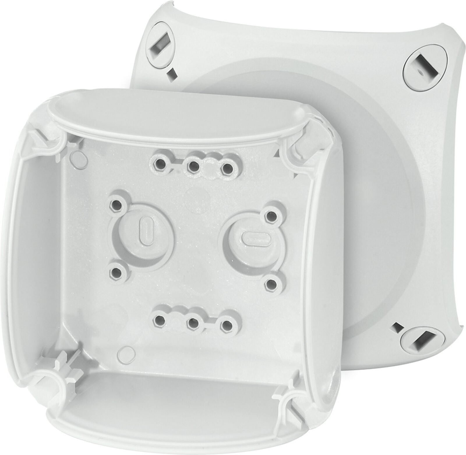 Hensel KF 0200 H 93x93x62    Harici Ortam Buatı; IP66/67-IP69, IK09, PC-GFS, H/S F, FR, UV, Düz Kenarlı, RAL 7035 (Gri)