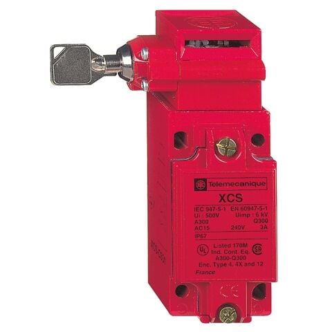 Telemecanique Sensors XCSC501 Metal Emniyet Şalteri Xcsc - 1 Nk + 2 Na - Yavaş Kesen - 1 Giriş Tapped Pg 13