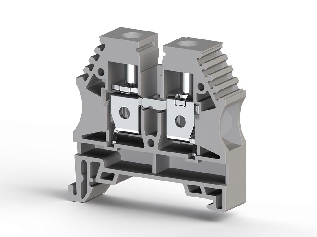 Klemsan 304150 Avk 10 Gri 10Mm² Vidalı Geçiş Klemensi
