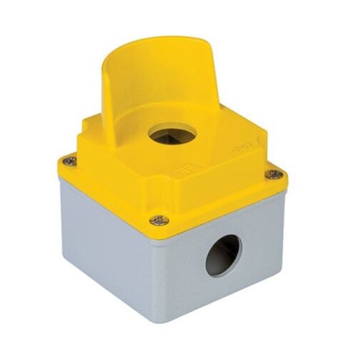 Mete Enerji 402605-80X80X60 Tekli Alüminyum Buton Kutusu Muhafazalı