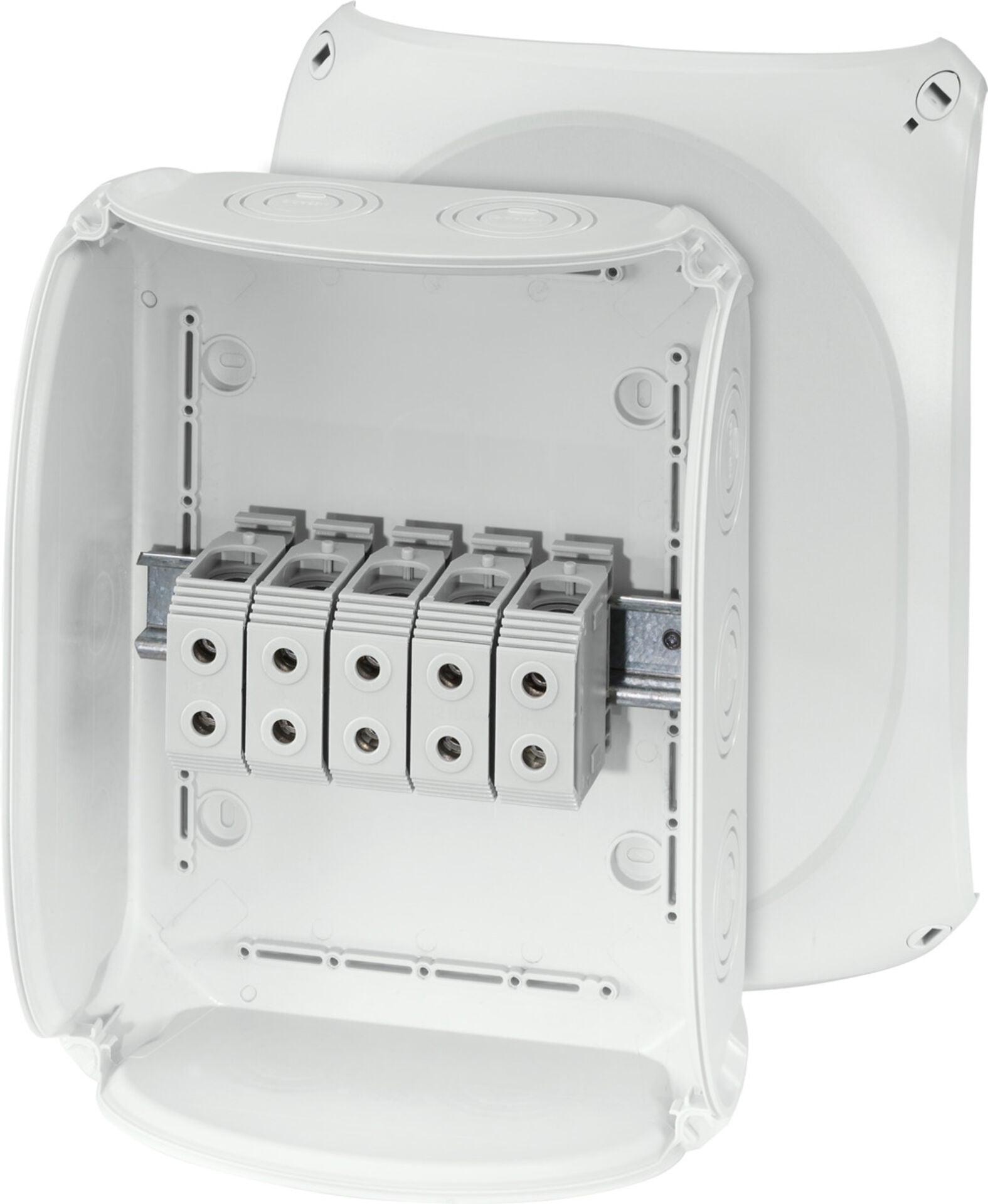 Hensel KF 3535 G 295x225x122    Harici Ortam Buatı; IP66/67-IP69, IK09, PC-GFS, H/S F, FR, UV, Kırmalı Tip (Rakor Gerektirir), RAL 7035 (Gri), 5 Kutuplu /6x16…2x50mm²/ Cu