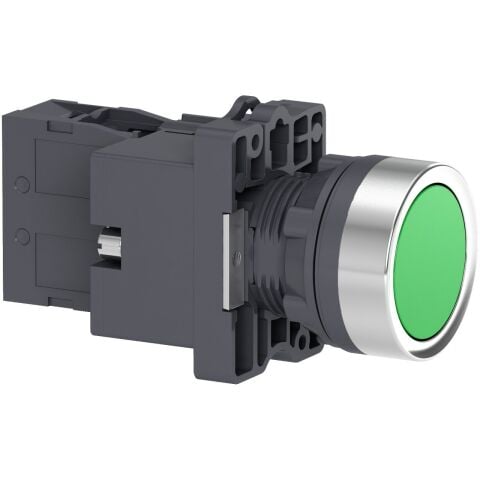 Schneider Electric XA2EW33B1 1 NA Yeşil Işıklı, yaylı butonlar  24 VDC