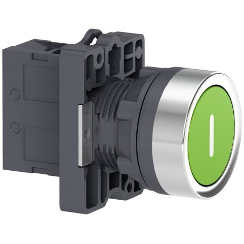 Schneider Electric XA2EA3311 1 NA Yeşil İşaretli yaylı buton