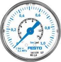 Festo 161126 Map-40-1-1/8-En Precision Pressure Gauge