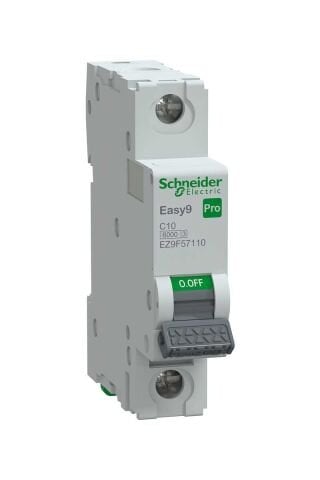 Schneider Electric EZ9F57110 Pro Sigorta 1P C Eğrisi 10A  6 kA