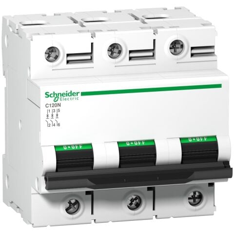 Schneider Electric A9N18365 Acti9 C120N 3P 80A, 10kA 415V C eğrisi Minyatür Devre Kesici