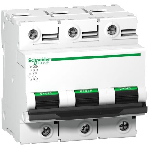 Schneider Electric A9N18468 Acti9 C120N 3P 80A, 15kA 415V C eğrisi Minyatür Devre Kesici
