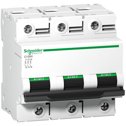 Schneider Electric A9N18468 Acti9 C120N 3P 80A, 15kA 415V C eğrisi Minyatür Devre Kesici