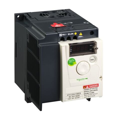 Schneider ATV12HU15M2X 1.5 KW Monofaze Hız Kontrol Cihazı EMC Filtresiz