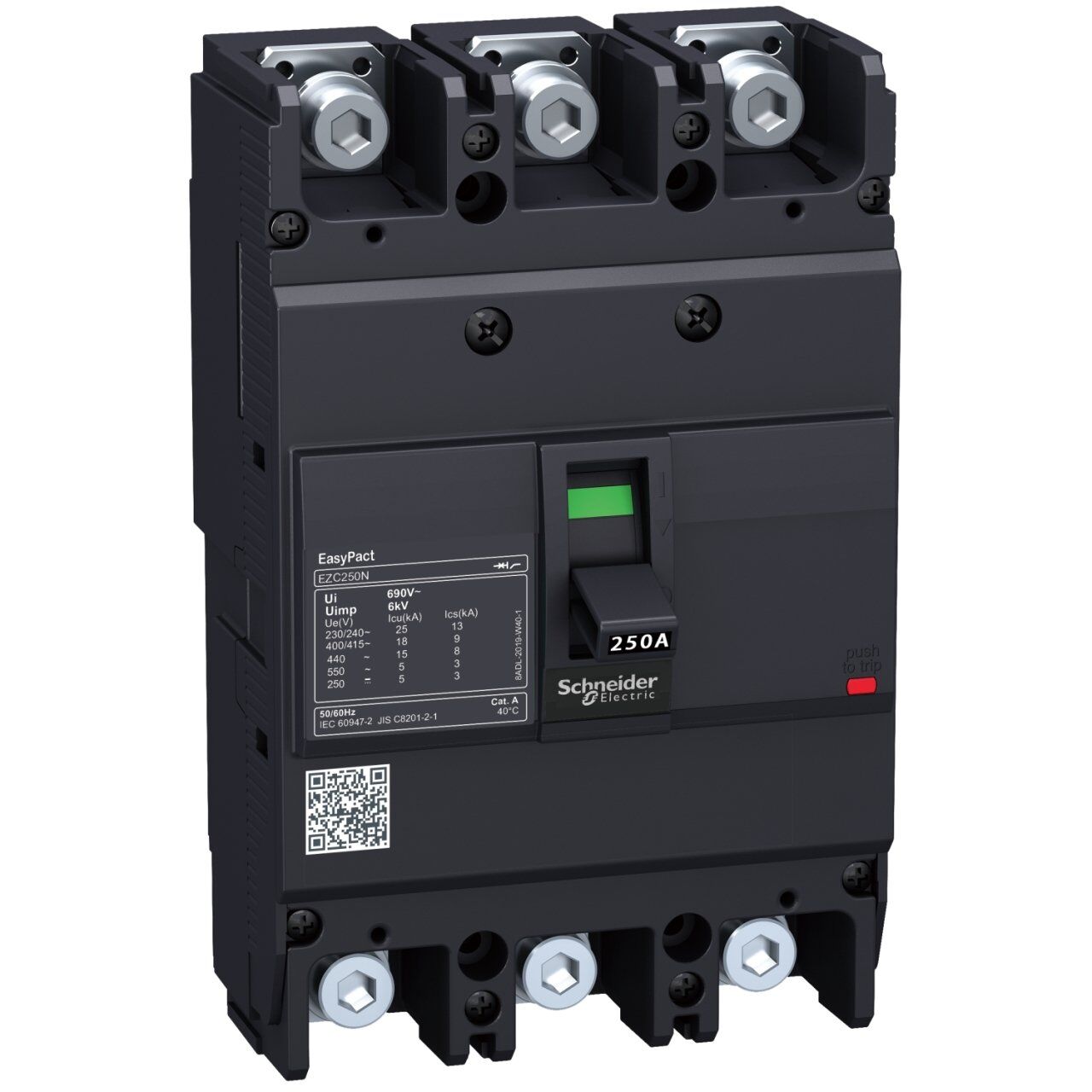 Schneider Electric EZC250H3160 EZC Devre Kesici 3P 36 kA 220/240V 160 A MCCB