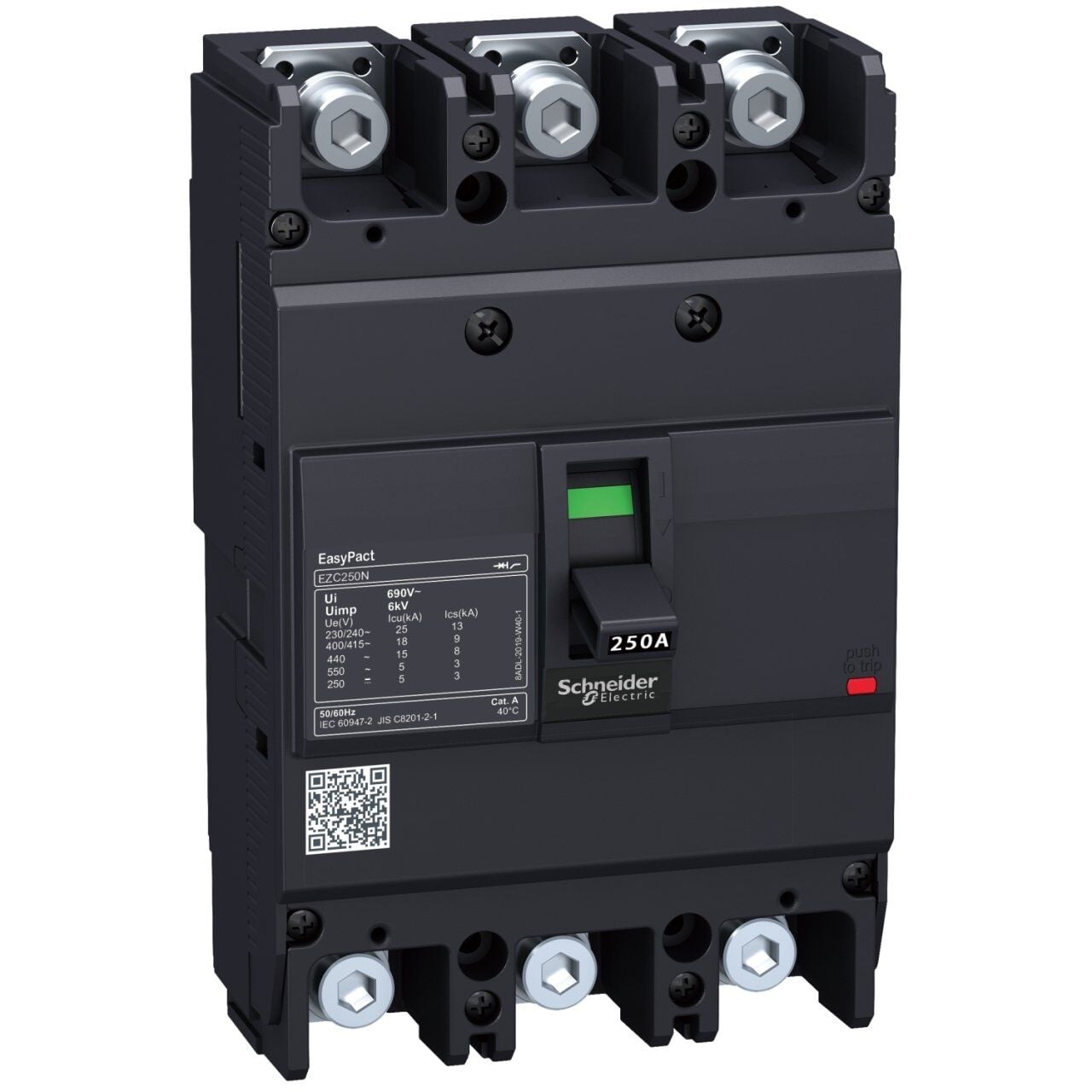 Schneider Electric EZC250H3160 EZC Devre Kesici 3P 36 kA 220/240V 160 A MCCB