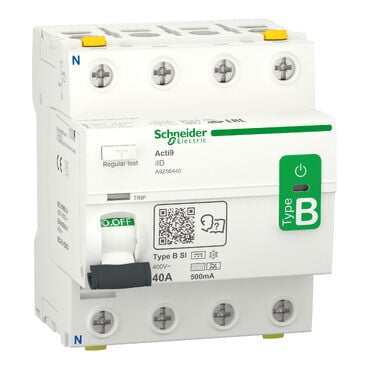 Schneider Electric A9Z66440 Acti9 İıd - Kaçak Akım Devre Kesici - 4P - 40A - 500Ma - B-Sı Tipi