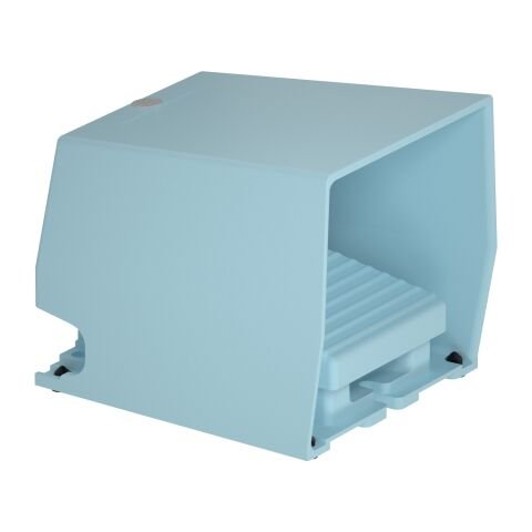 Schneider Electric XPEM510 Ayak Pedalı- Ip66 - Kapaklı - Metalik - Mavi - 1 Nk + 1 Na