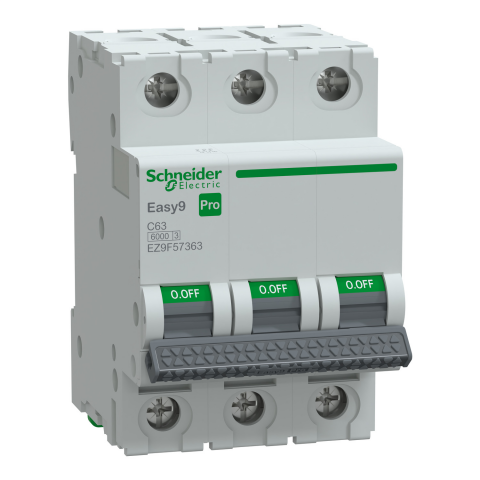 Schneider Electric EZ9F57363 Pro Sigorta 3P C Eğrisi 63A  6 kA