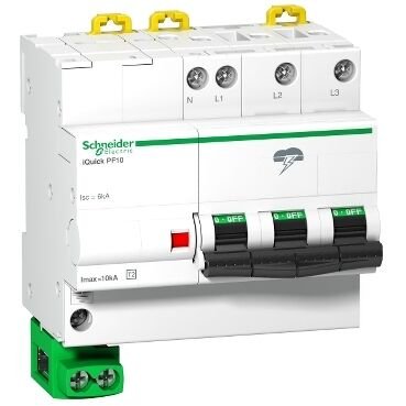 Schneider Electric A9L16618 Iquıck Pf 10 Ka 3Pn Wıth Earthıng Cable - Nötr Kartuş (Tüm İquick Prd Serisi İçin)