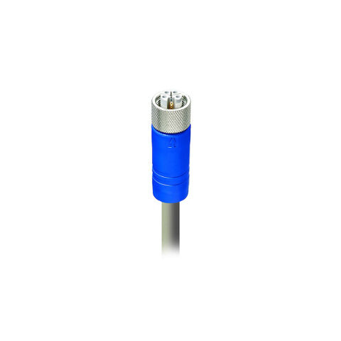 Telemecanique Sensors XZCPK75DL5 IO Link Master Tek Uçlu Önceden Kablolanmış, L-Kodlu Güç Kablosu, Dişi, Düz, 5 Pinli (4+FE), PUR, 1,5 mm², 5 m