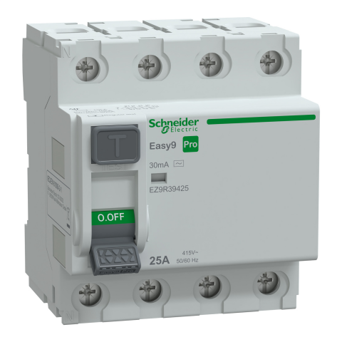 Schneider Electric EZ9R39425 Pro KAK 4P 25A 30mA AC TÝPÝ 415V
