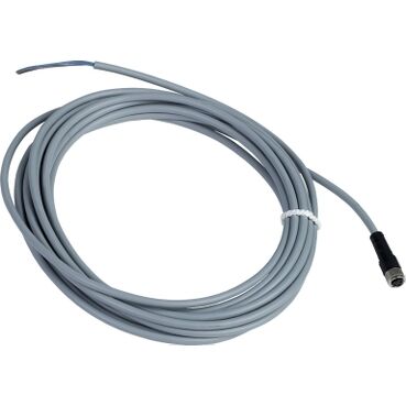 Telemecanique Sensors XZCPV0566L5 Kablolu Konnektör Düz Dişi M12 3Pim Pvc 5M
